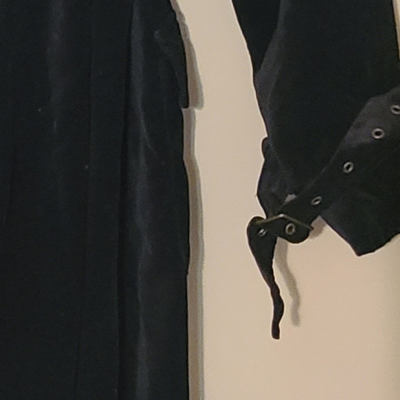 Vintage Spiegel Leopard Print Coat Black Velvet Size 16 - Picture 5 of 5